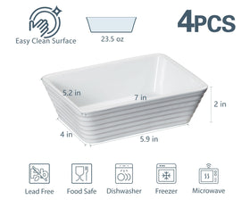 ONEMORE lasagna portion dish 5x7, ideal for single serves.