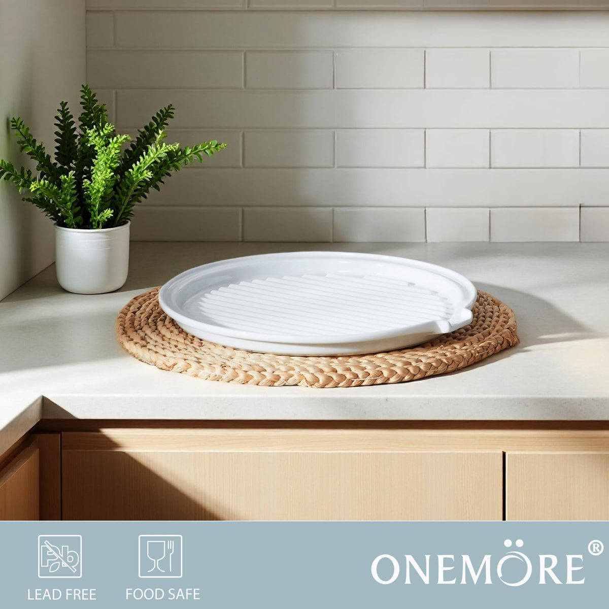 ONEMORE meat rack roasting dish suitable for versatile kitchen prep