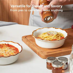 ONEMORE small pie pan set of four ideal for individual portions and entertaining