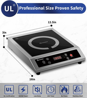 onesetnuf large cooking surface provides room for big pans and multi-dish meals