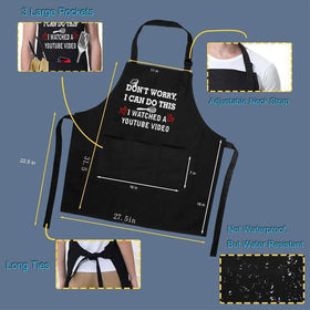 ONFAON apron with adjustable neck strap for a comfortable fit