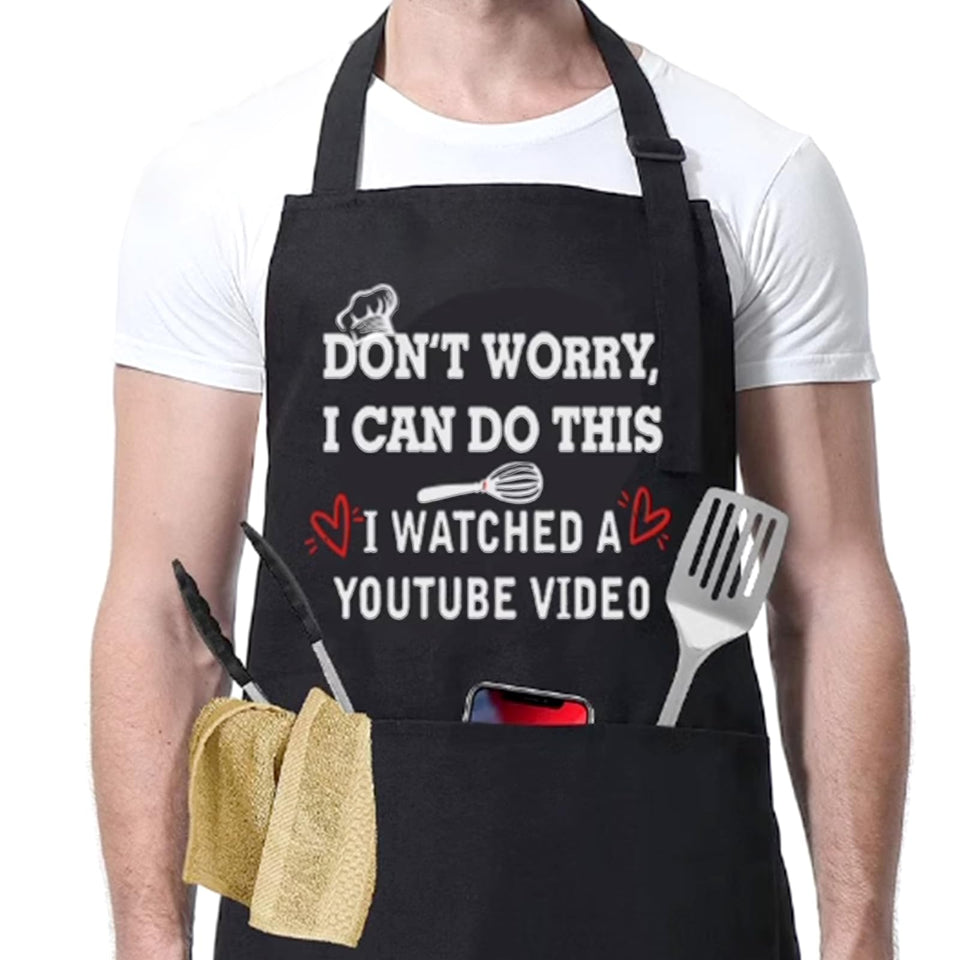 ONFAON Funny Apron for men and women with stain-resistant protection