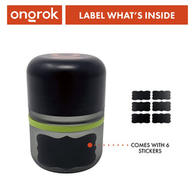 ONGROK jar with green ring for easy spice categorization