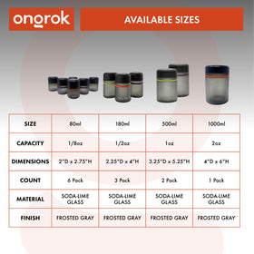 ONGROK compact jars fit neatly in drawers and cupboards