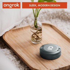 Sleek modern gunmetal finish makes a stylish gift for storage enthusiasts.