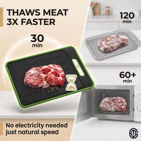ONIXCORE defrosting tray with built-in knife refiner for prep