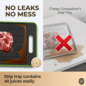 ONIXCORE defrosting tray garlic grater integrated on surface