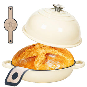 ONKO Dutch Oven bread-dome image shows steam-trapping design for crusty sourdough