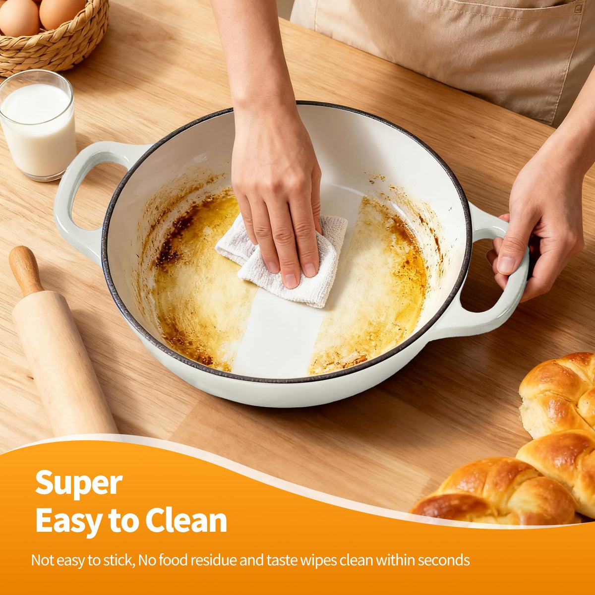 ONKO Dutch Oven on-stovetop-use illustrates versatility across gas, electric, ceramic