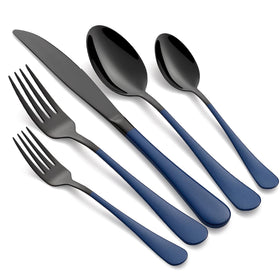 Onlycooker 20-piece flatware set shows complete dining service for four with coordinated design.