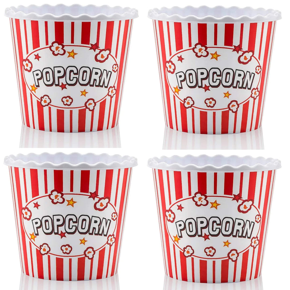 ONONEXPRESS red and white popcorn box set for family movie night