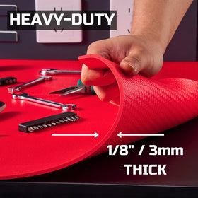 Onreva tool box liner drawer anti-slip mat red keeps gear organized.