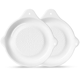 ONTUBE Ceramic Grater Plate vegetables-fruits: versatile kitchen helper.
