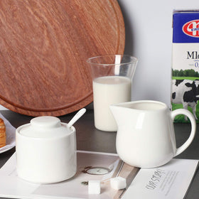 ONTUBE 3-piece porcelain set fits home, hotel, cafe, or party tables.
