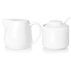 ONTUBE porcelain sugar bowl 8oz with smooth glaze for everyday use.