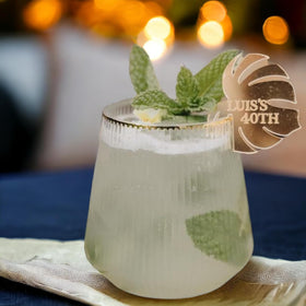 Oojami BPA-free plastic glass; safe, lightweight option for outdoor gatherings.