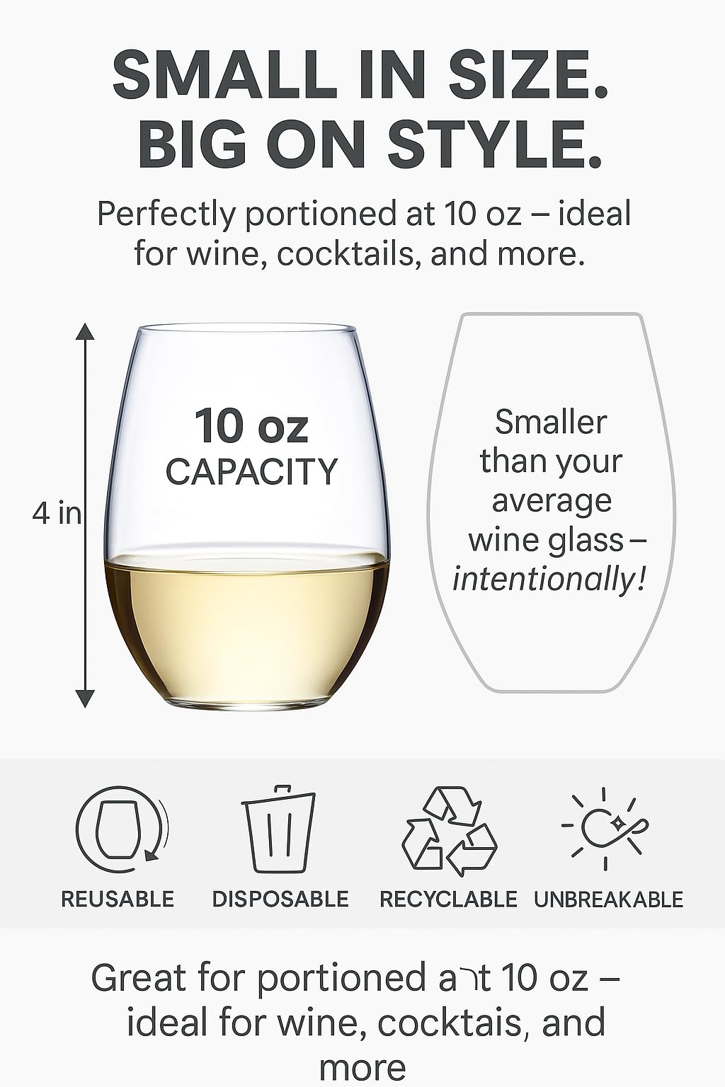 Oojami BPA-free plastic wine glasses combining safety with everyday practicality.