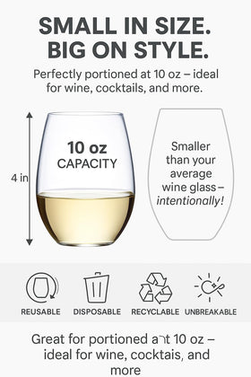 Oojami BPA-free plastic wine glasses combining safety with everyday practicality.