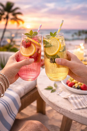 OOJAMI easy-cleanup party glasses keep events classy and efficient.