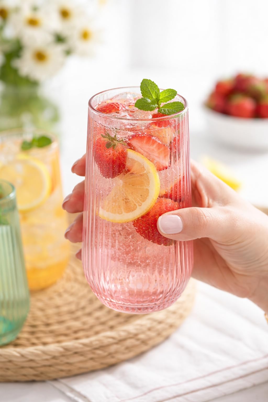 OOJAMI lightweight recyclable disposable glasses simplify post-event cleanup.
