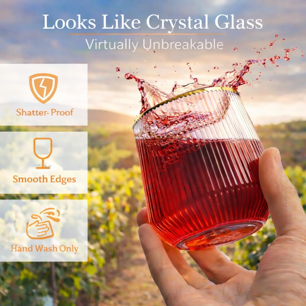 Oojami PET unbreakable glass highlights shatterproof durability for outdoor gatherings.