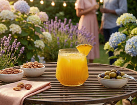 Oojami Ripple Origami glass recyclable, eco-friendly choice for parties.