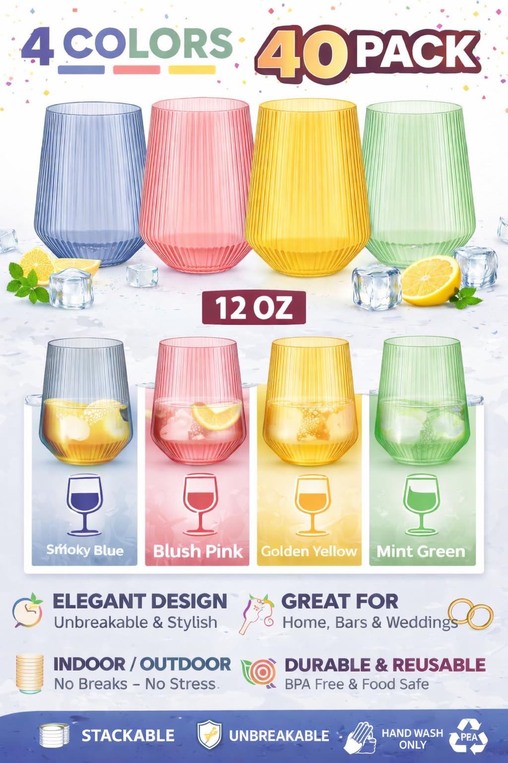 Oojami Ripple Origami glass, rim detail, smooth edge enhances sipping and aroma.