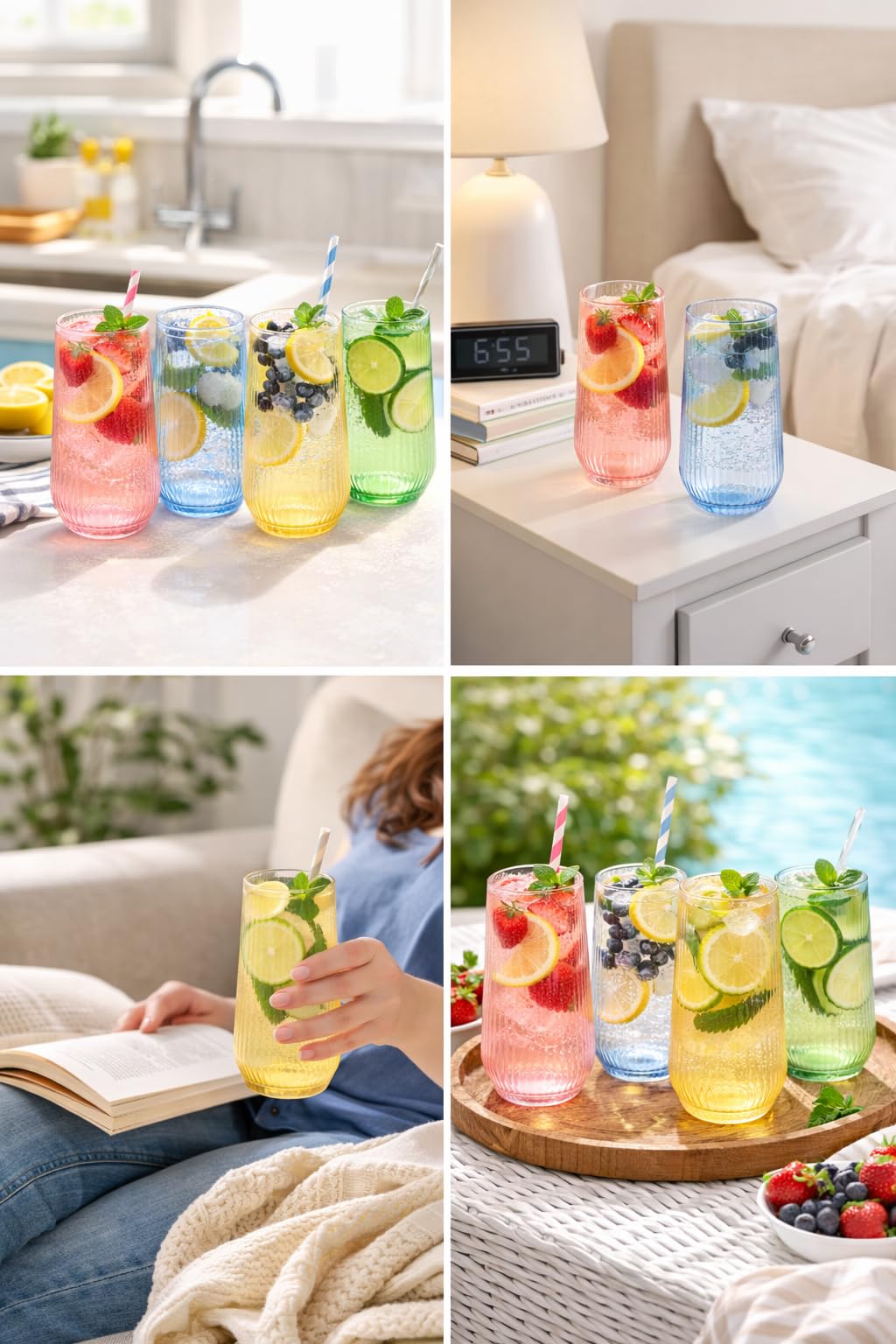 OOJAMI shatterproof plastic wedding glasses for safe, reliable service.