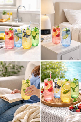 OOJAMI shatterproof plastic wedding glasses for safe, reliable service.