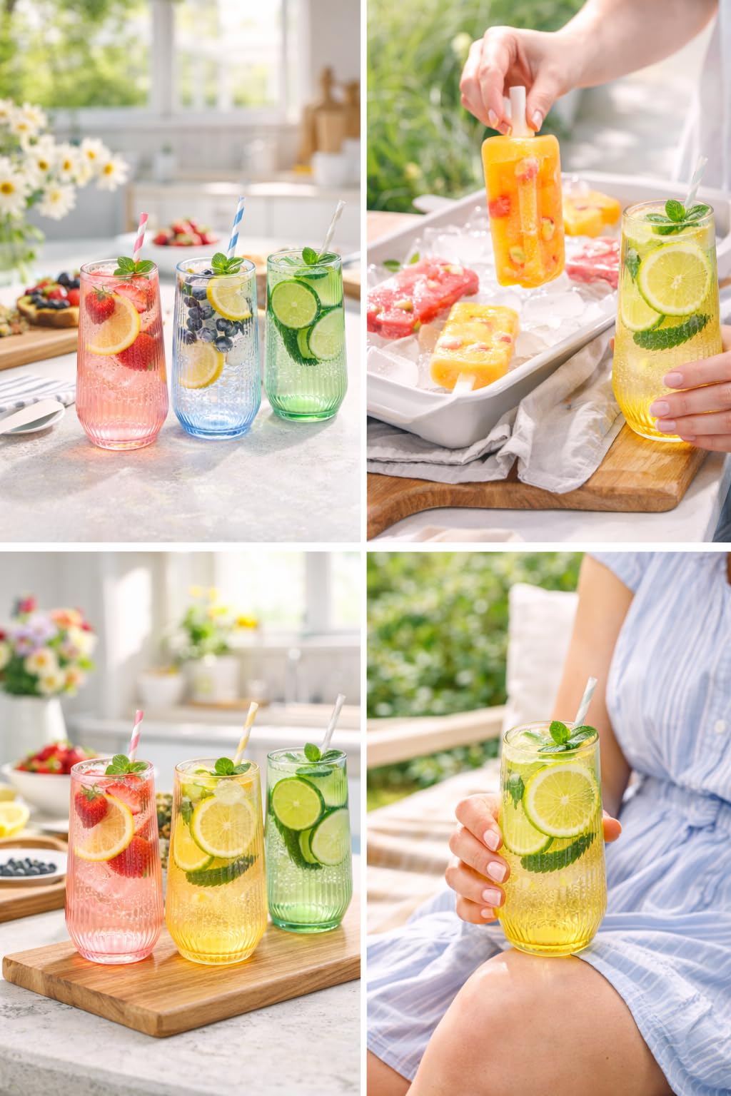 OOJAMI stemless toasting glasses offer comfortable handling during toasts.