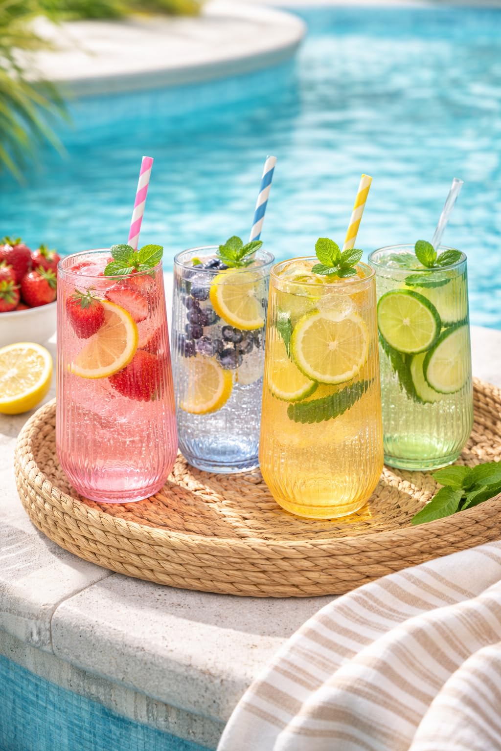 OOJAMI versatile 9oz flutes for champagne, wine, cocktails, and mocktails.