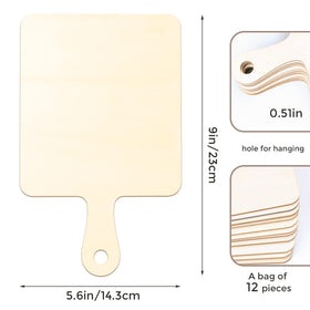 Oomcu wooden mini board 11.8x6.3 inch, versatile for serving small snacks