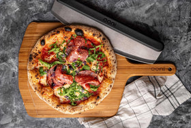 Ooni 12-inch bamboo pizza peel dough release without sticking