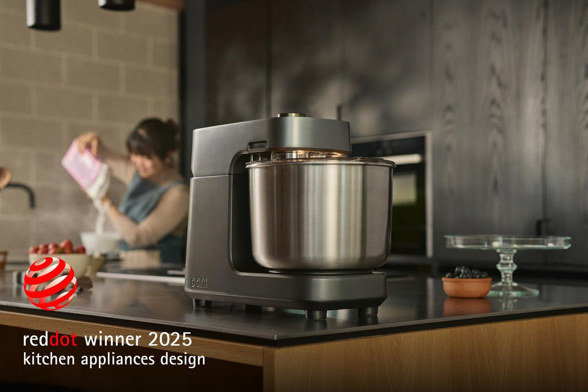 Ooni Halo Pro Spiral Mixer removable breaker bar enables versatile dough and batter prep