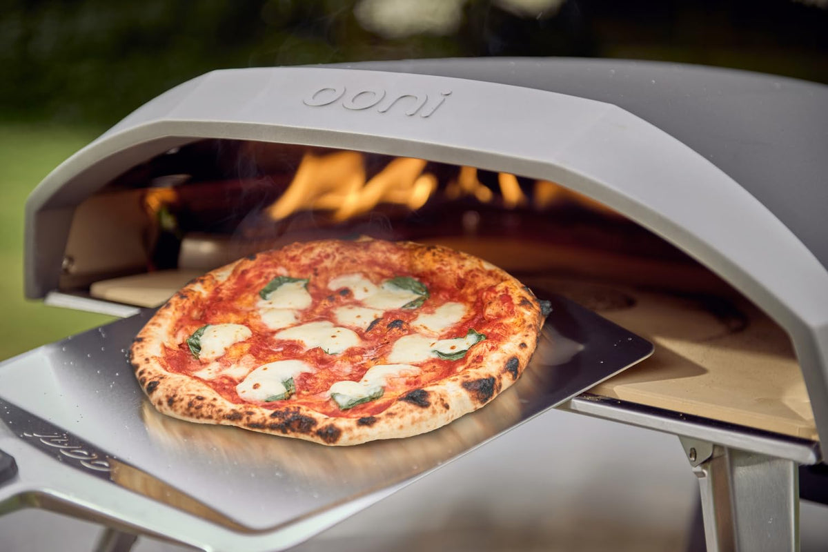 Ooni aluminium pizza peel is lightweight for quick maneuvering