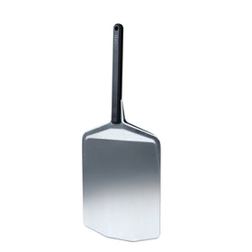 Ooni metal pizza peel slides dough easily for flawless topping application