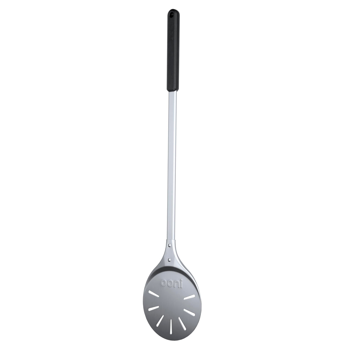 Ooni turning peel with lightweight design for quick pizza turning.