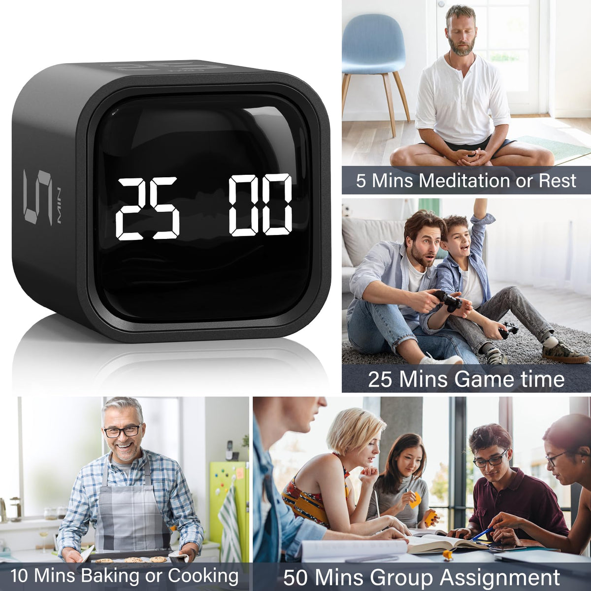 OORAII premium countdown cube enhances productivity in study or work