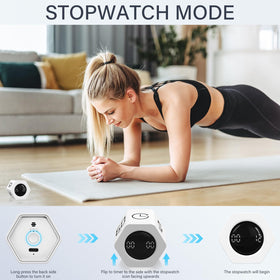 OORAII timer showing mute, vibration, and alarm options for quiet workspace.