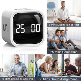 OORAII rotating pomodoro timer packaging and cube design ready as a gift