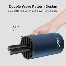 OOU universal knife block round blue weighted bottom for stable countertop