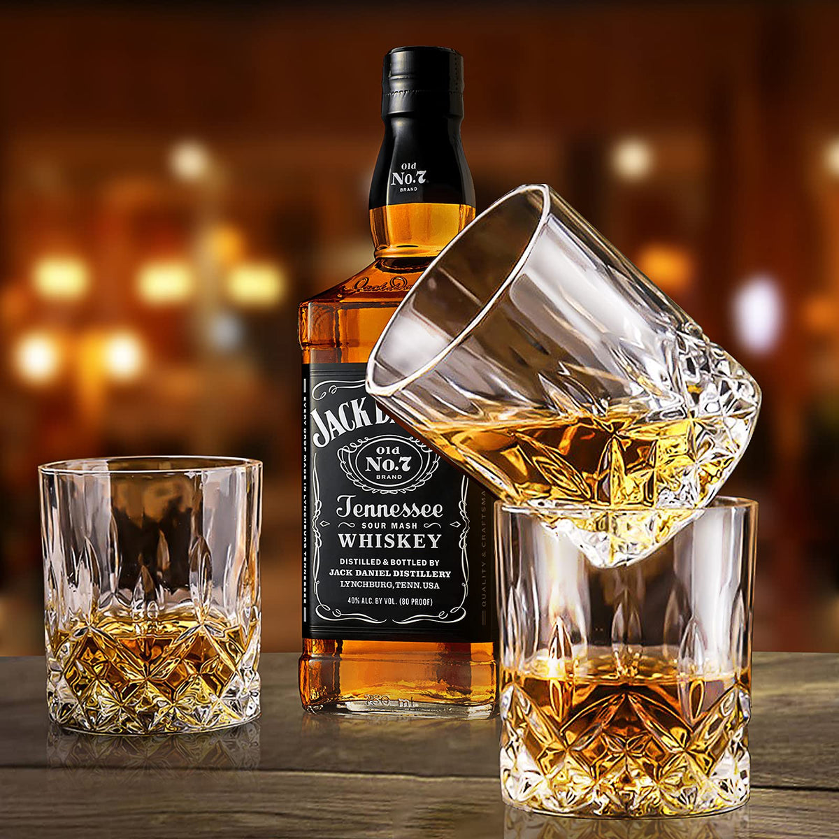 OPAYLY gift-ready whiskey glasses box adds style to any home bar