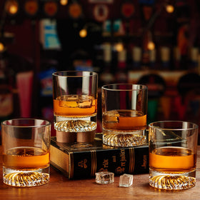 OPAYLY heavy-weight-12oz glass emphasizes sturdy, premium feel in hand.