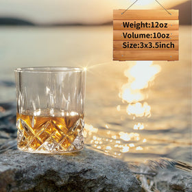 OPAYLY rocks glass clear 10oz ideal for neat pours and cocktails