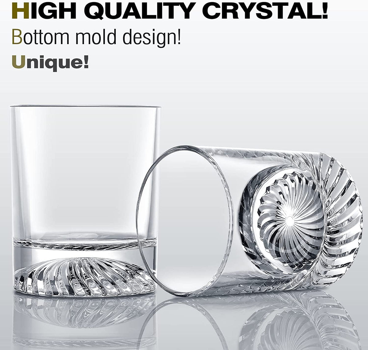 OPAYLY whiskey glasses close-up highlights lead-free crystal and premium clarity