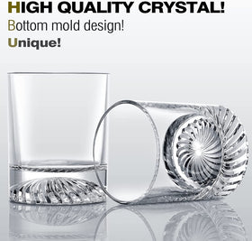 OPAYLY whiskey glasses close-up highlights lead-free crystal and premium clarity