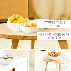 Opeikla decorative serving bowl enhances table setting during gatherings