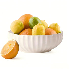 Opeikla large ceramic fruit bowl on counter for organized produce storage