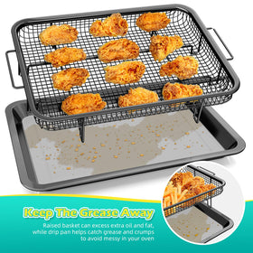 OPENICE medium air fryer basket ideal for mid-size meals and even cooking