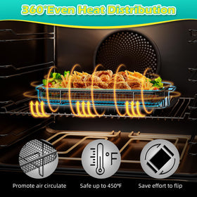OPENICE medium air fryer tray catches grease to keep ovens cleaner